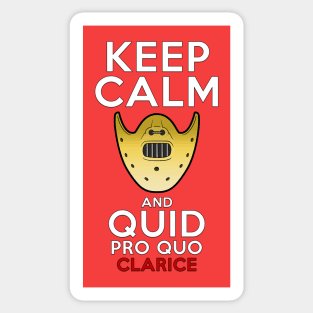 KEEP CALM and Quid pro Quo Sticker